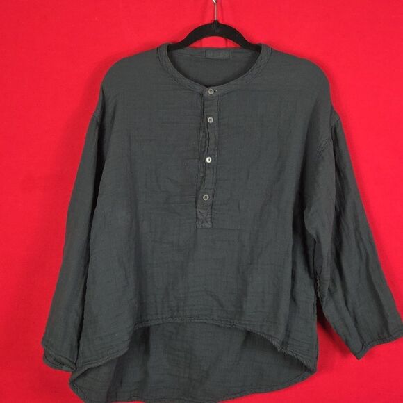 CP SHADES Cotton Gauze Top Gray Womens Size XS‎ - Picture 1 of 9